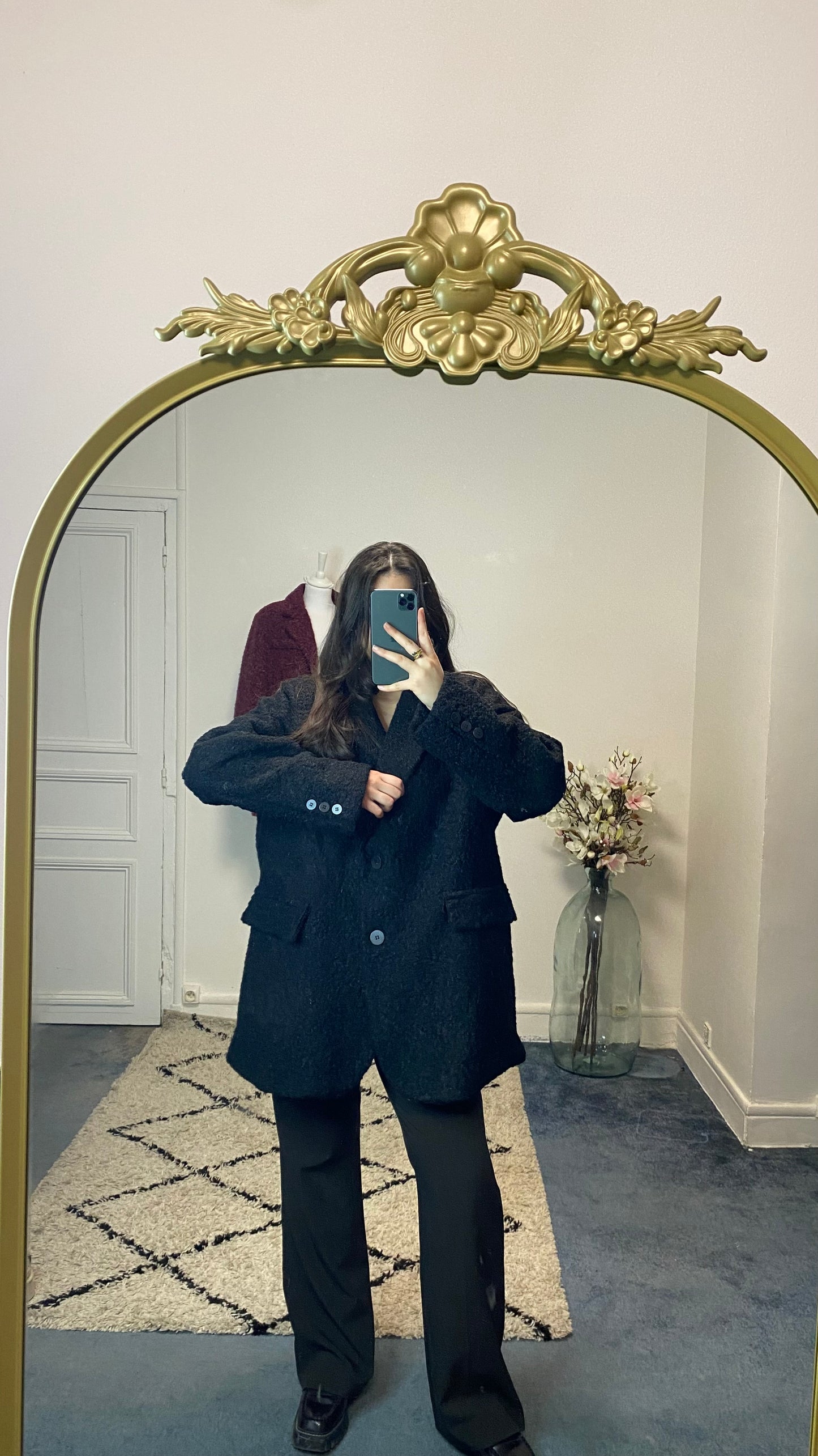 Veste en moumoute oversize