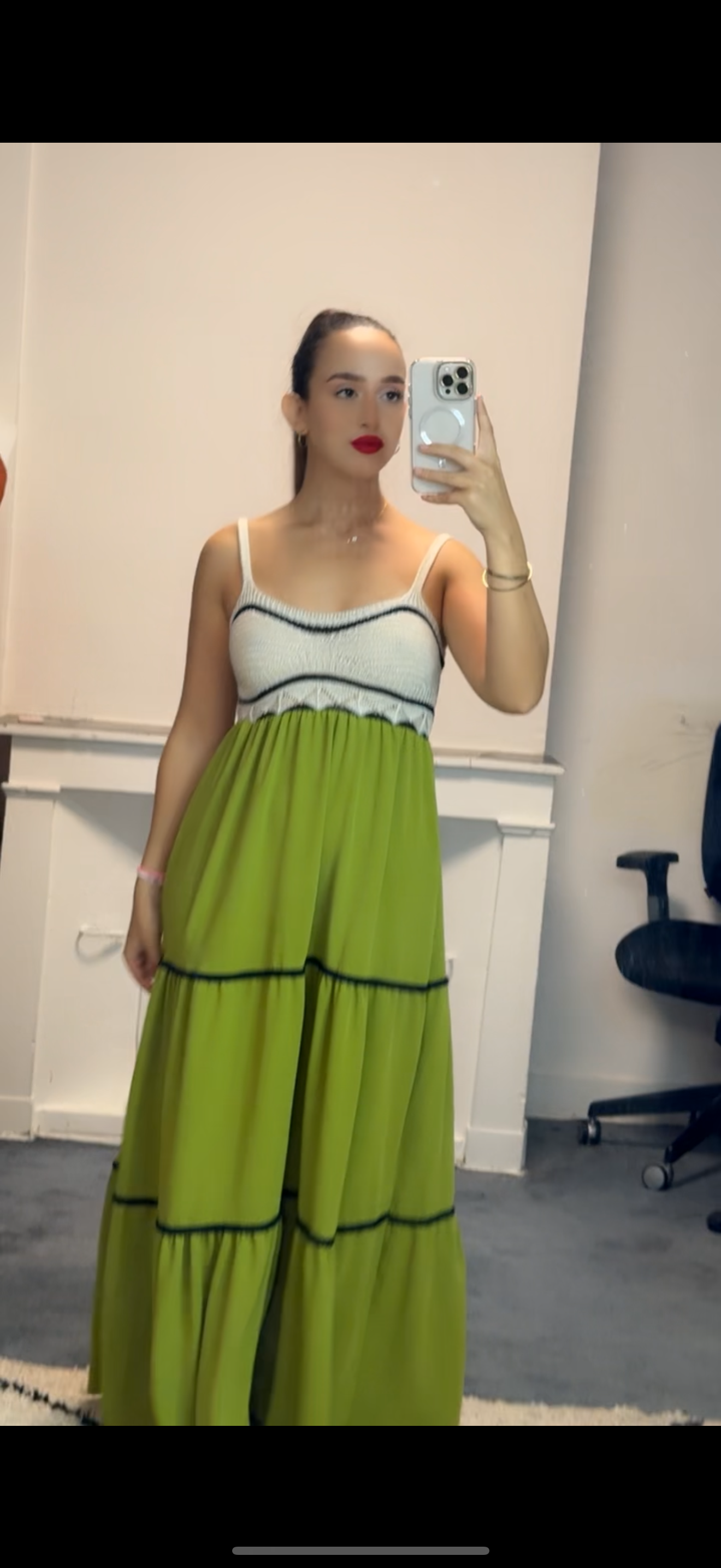 Robe bicolore