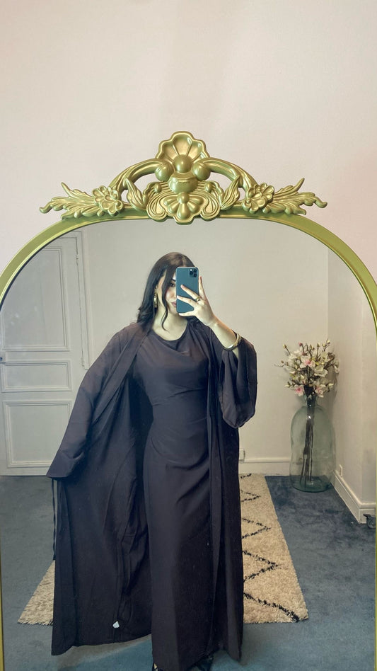 Abaya deux pièces fluide