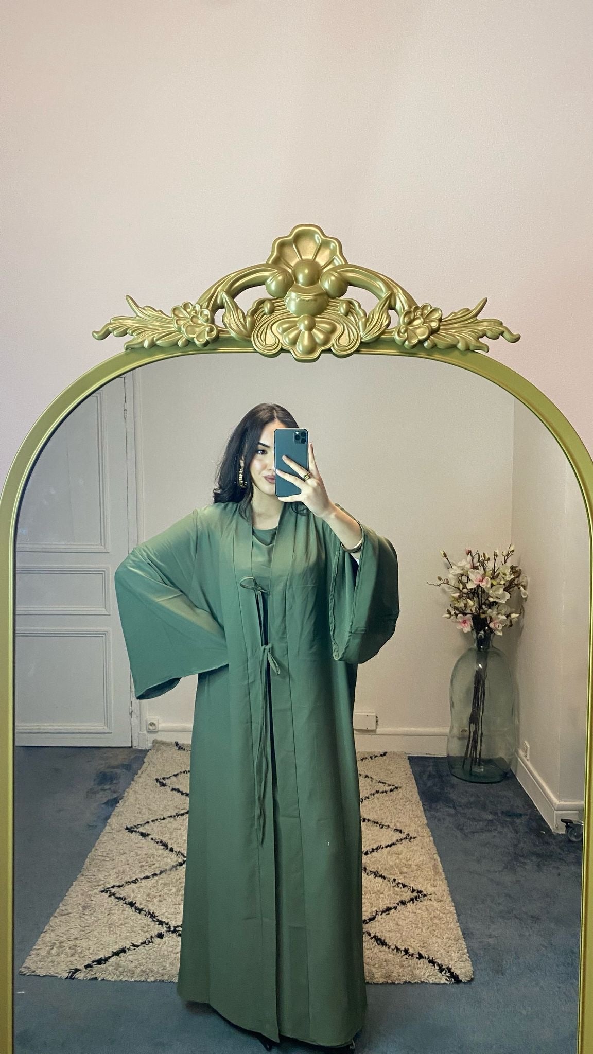 Abaya deux pièces fluide
