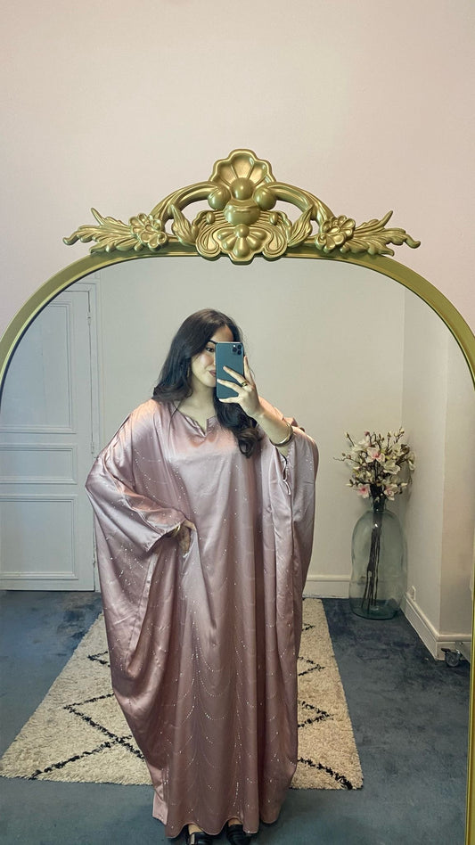 Abaya chauve-souris à strass