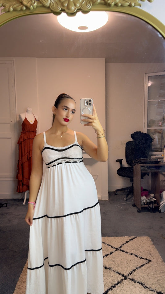 Robe bicolore