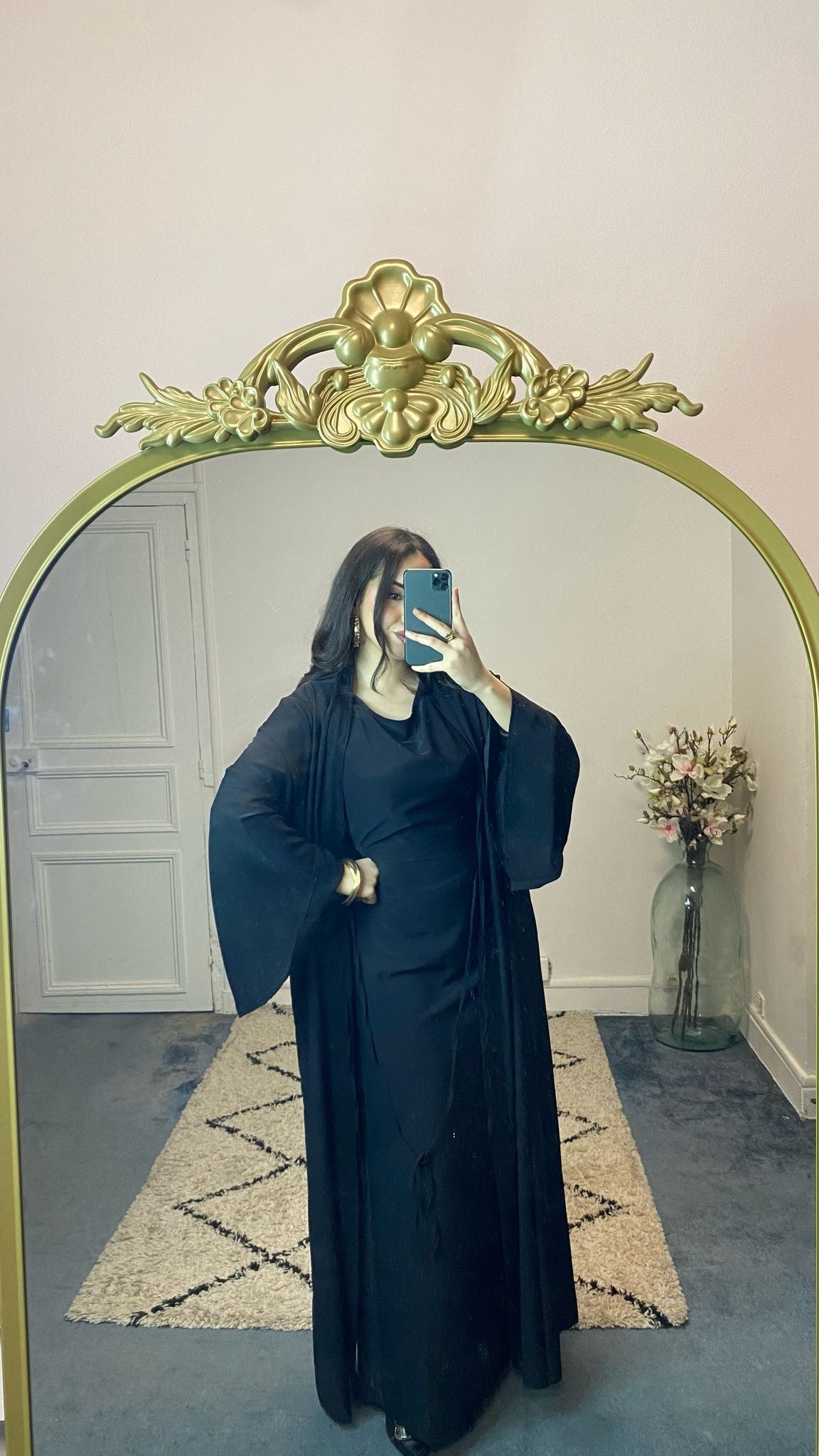 Abaya deux pièces fluide