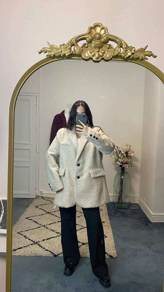 Veste en moumoute oversize