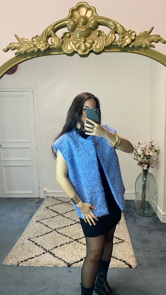 Gilet sans manches bleu