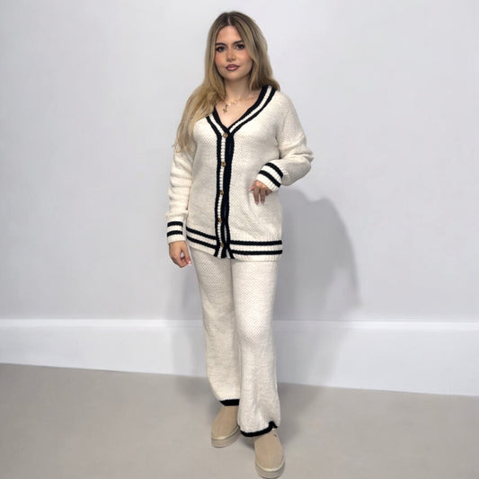 Ensemble Tricot Bicolore