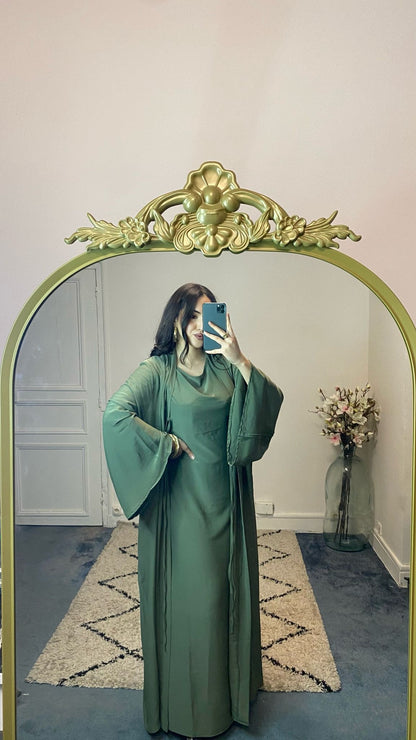 Abaya deux pièces fluide