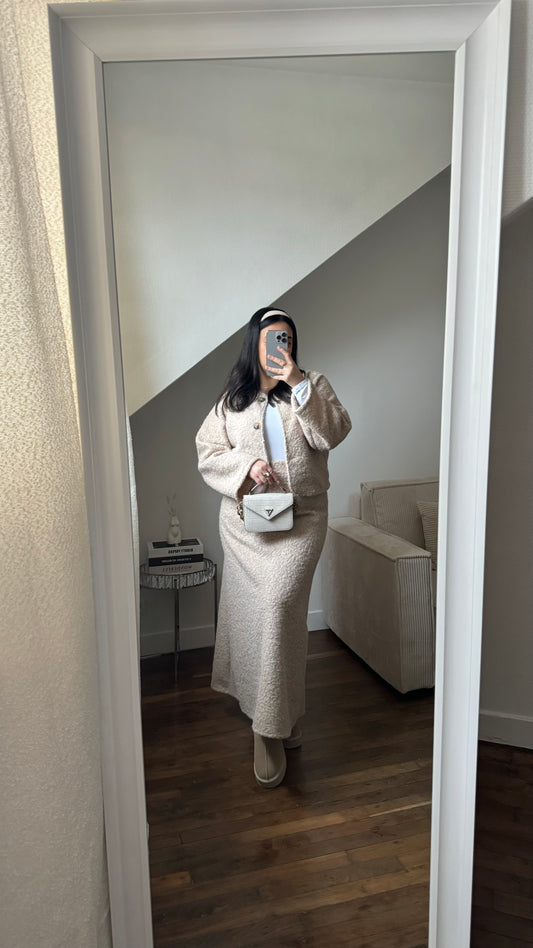 Ensemble jupe en moumoute