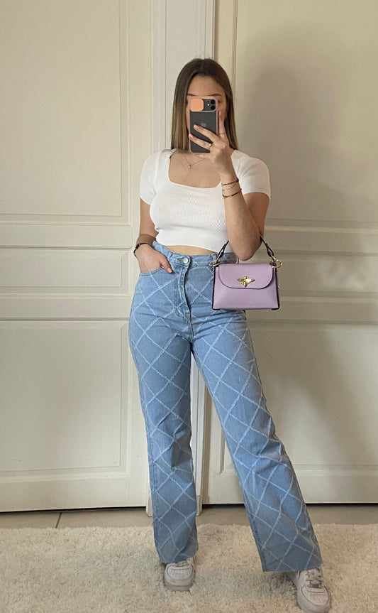 Crop top blanc