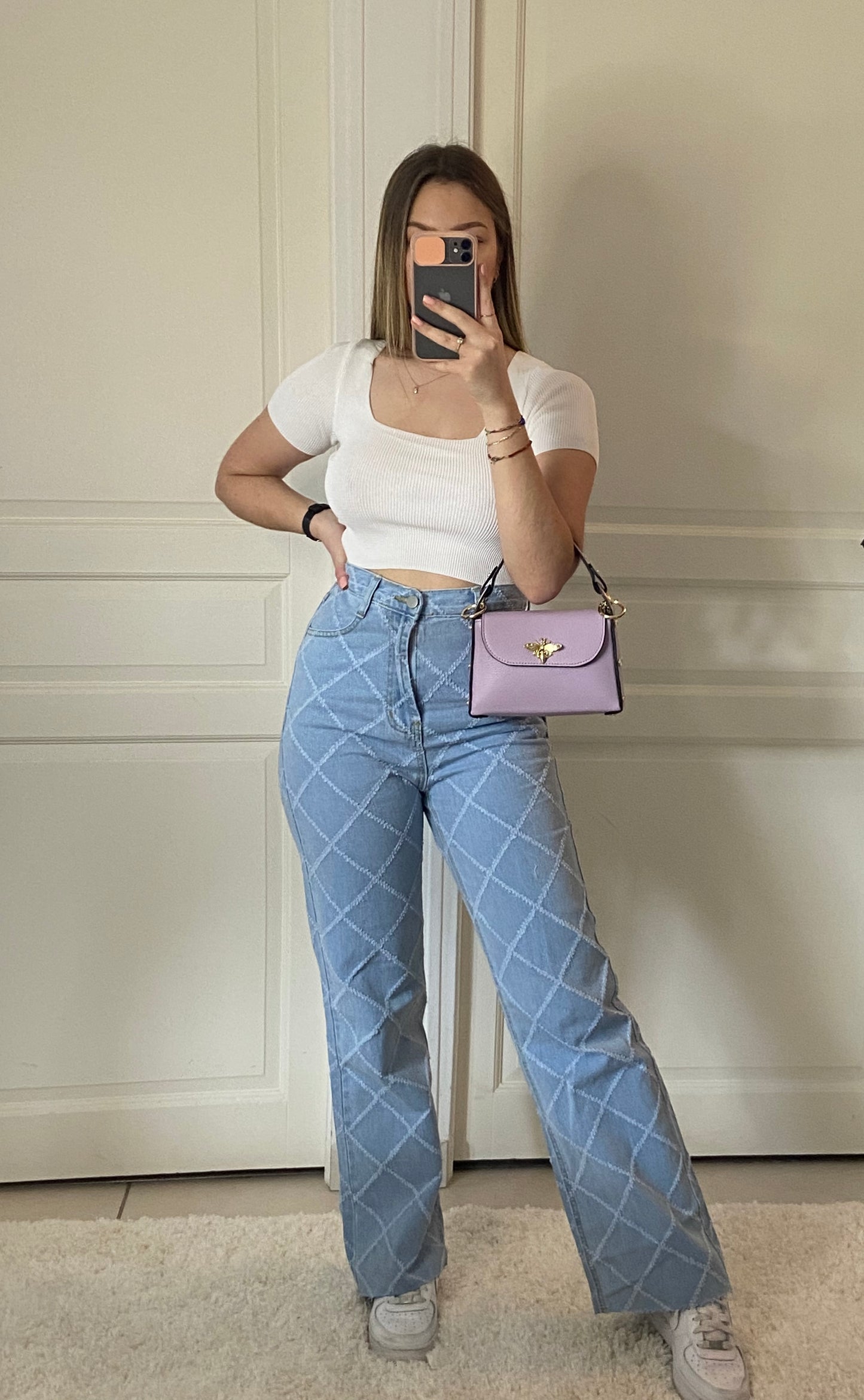 Crop top blanc