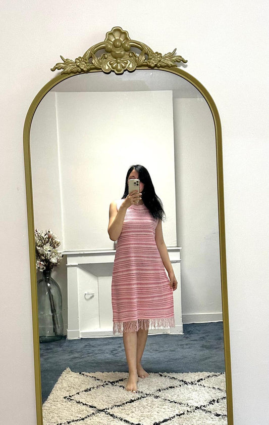 Robe de plage rose